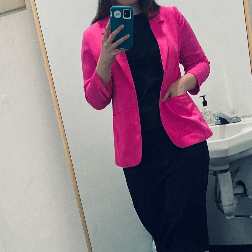 Pink blazer